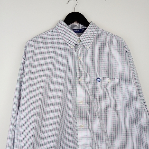 Wrangler George Straight Cowboy Cut Collection Striped Long Sleeve Western Shirt - Picture 2 of 7